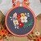 Embroidery Hoop, 4 Inch Cross Stitch Hoop Plastic Circle Embroidery Rings (Random Color)